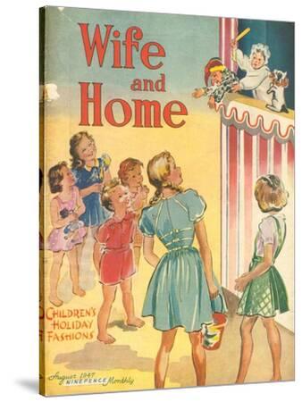 'Wife and Home, Holiday Beaches, Punch and Judy Shows Magazine, UK