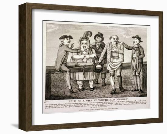 Wife Being Sold at Smithfield Market, London, 1797-Matthias Finucane-Framed Giclee Print