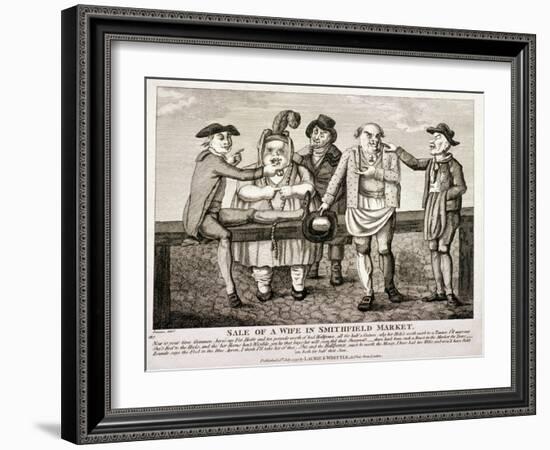 Wife Being Sold at Smithfield Market, London, 1797-Matthias Finucane-Framed Giclee Print