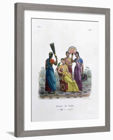 Wife of a Rajah, 1828-Marlet et Cie-Framed Giclee Print