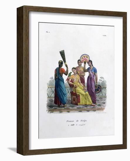 Wife of a Rajah, 1828-Marlet et Cie-Framed Giclee Print