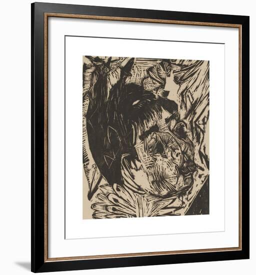 Wife of Professor Schaxel-Ernst Ludwig Kirchner-Framed Premium Giclee Print