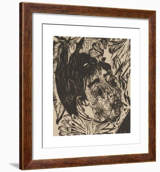 Wife of Professor Schaxel-Ernst Ludwig Kirchner-Framed Premium Giclee Print