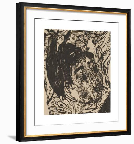 Wife of Professor Schaxel-Ernst Ludwig Kirchner-Framed Premium Giclee Print