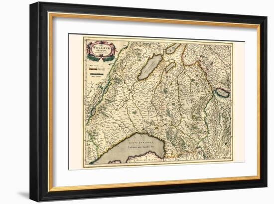 Wifflisburg Switzerland-Willem Janszoon Blaeu-Framed Art Print