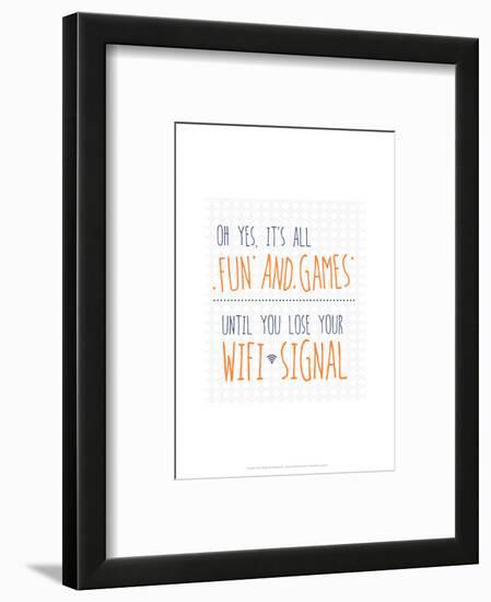 Wifi Signal - Wink Designs Contemporary Print-Michelle Lancaster-Framed Giclee Print