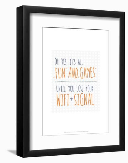 Wifi Signal - Wink Designs Contemporary Print-Michelle Lancaster-Framed Giclee Print