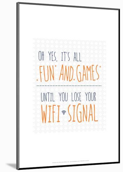 Wifi Signal - Wink Designs Contemporary Print-Michelle Lancaster-Mounted Giclee Print