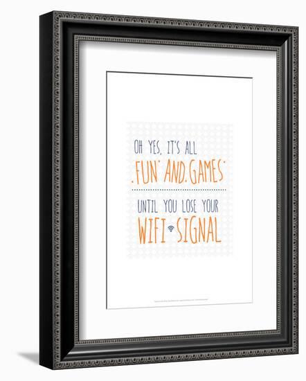 Wifi Signal - Wink Designs Contemporary Print-Michelle Lancaster-Framed Giclee Print