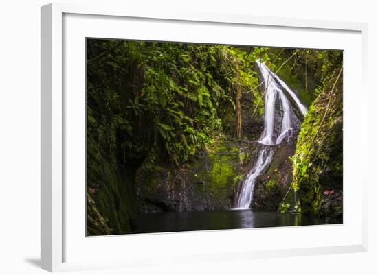 Wigmore's Waterfall, Rarotonga, Cook Islands, South Pacific, Pacific-Matthew Williams-Ellis-Framed Photographic Print