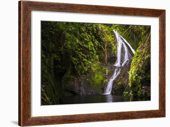 Wigmore's Waterfall, Rarotonga, Cook Islands, South Pacific, Pacific-Matthew Williams-Ellis-Framed Photographic Print