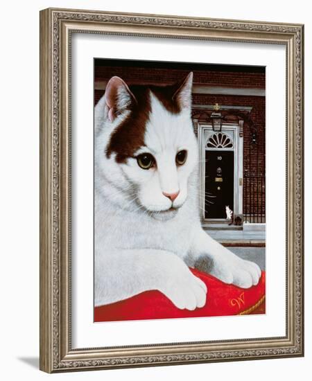 Wilberforce, the Number 10 Cat, 1987-Frances Broomfield-Framed Giclee Print