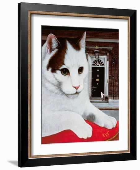 Wilberforce, the Number 10 Cat, 1987-Frances Broomfield-Framed Giclee Print