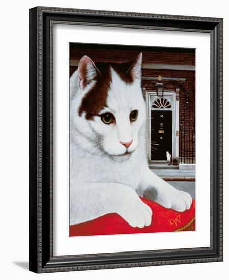 Wilberforce, the Number 10 Cat, 1987-Frances Broomfield-Framed Giclee Print