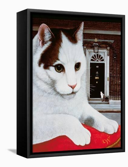 Wilberforce, the Number 10 Cat, 1987-Frances Broomfield-Framed Premier Image Canvas