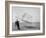 Wilbur and Orville Wright Flying Glider Photograph-Lantern Press-Framed Art Print