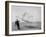 Wilbur and Orville Wright Flying Glider Photograph-Lantern Press-Framed Art Print