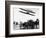 Wilbur Wright with His Plane in Flight at Pau in France, February 1909-null-Framed Photographic Print