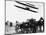 Wilbur Wright with His Plane in Flight at Pau in France, February 1909-null-Mounted Photographic Print