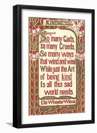 Wilcox Exhortation to Kindness-null-Framed Premium Giclee Print