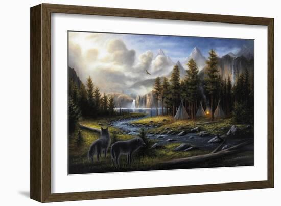 Wild America-Chuck Black-Framed Giclee Print