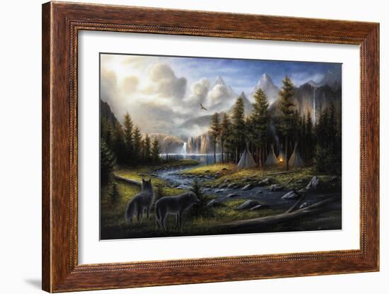 Wild America-Chuck Black-Framed Giclee Print