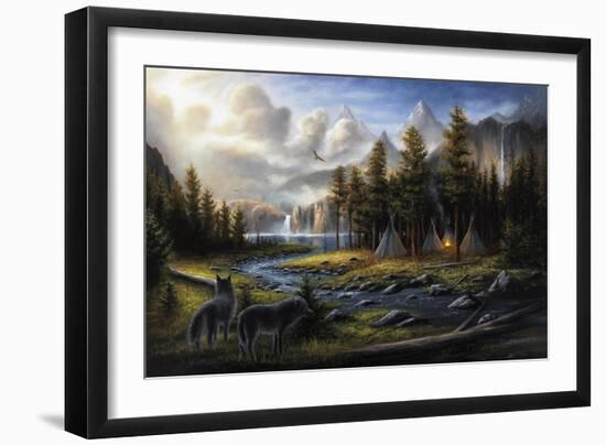 Wild America-Chuck Black-Framed Giclee Print