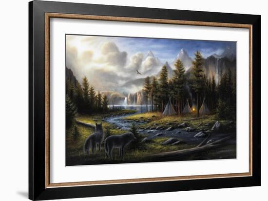 Wild America-Chuck Black-Framed Giclee Print