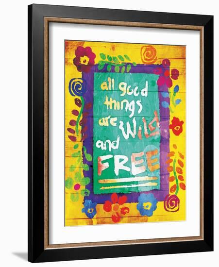 Wild And Free-Jace Grey-Framed Art Print