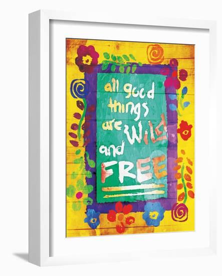 Wild And Free-Jace Grey-Framed Art Print