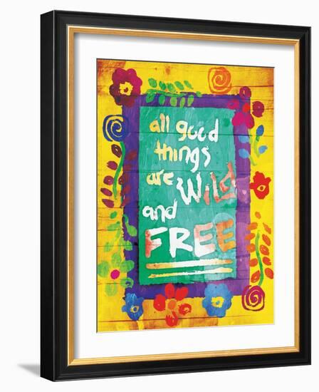 Wild And Free-Jace Grey-Framed Art Print