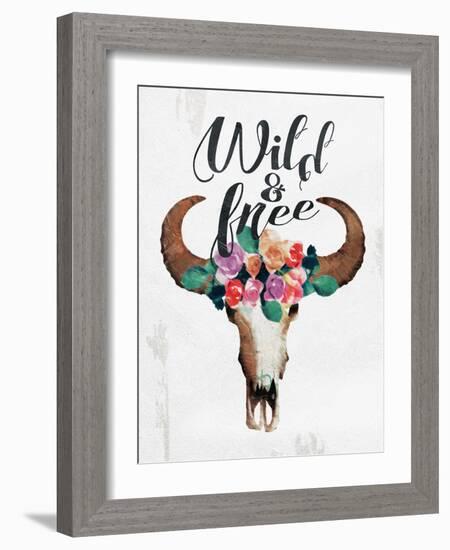 Wild And Free-Jace Grey-Framed Art Print