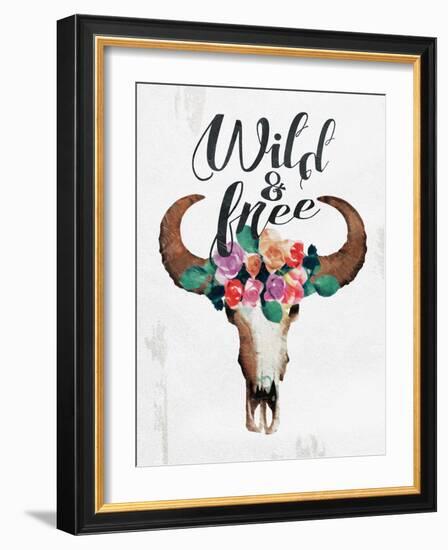 Wild And Free-Jace Grey-Framed Art Print