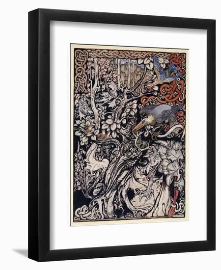 Wild and Shy and Monstrous Creatures Ranged in Her Plains and Forests'-Arthur Rackham-Framed Giclee Print