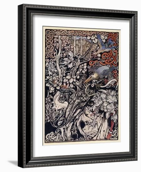 Wild and Shy and Monstrous Creatures Ranged in Her Plains and Forests'-Arthur Rackham-Framed Giclee Print