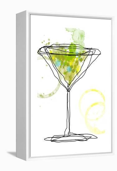 Wild Apple Martini-Jan Weiss-Framed Stretched Canvas