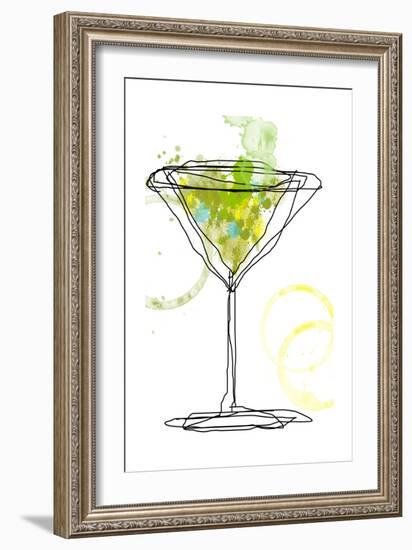 Wild Apple Martini-Jan Weiss-Framed Art Print