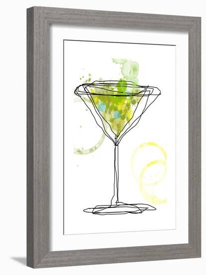 Wild Apple Martini-Jan Weiss-Framed Art Print
