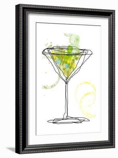 Wild Apple Martini-Jan Weiss-Framed Art Print