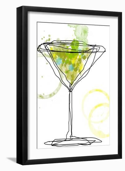 Wild Apple Martini-Jan Weiss-Framed Art Print