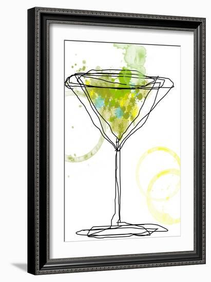 Wild Apple Martini-Jan Weiss-Framed Art Print