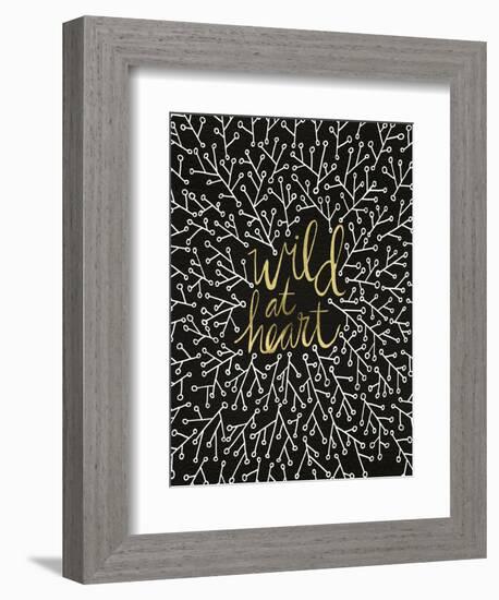 Wild at Heart - Black and Gold Palette-Cat Coquillette-Framed Premium Giclee Print