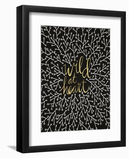 Wild at Heart - Black and Gold Palette-Cat Coquillette-Framed Premium Giclee Print