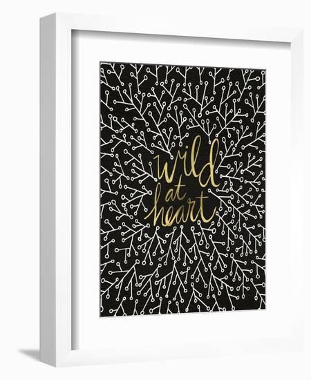 Wild at Heart - Black and Gold Palette-Cat Coquillette-Framed Premium Giclee Print