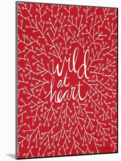 Wild at Heart - Red Palette-Cat Coquillette-Mounted Art Print