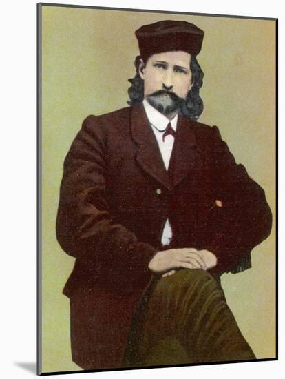 Wild Bill Hickok Alias James Butler American Frontiersman Stage Driver Scout and Us Marshal-null-Mounted Photographic Print