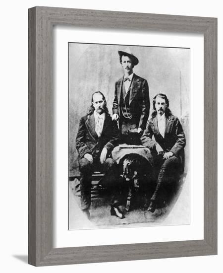 Wild Bill' Hickok, 'Texas Jack' Omohundro and 'Buffalo Bill' Cody, C1870S-null-Framed Giclee Print