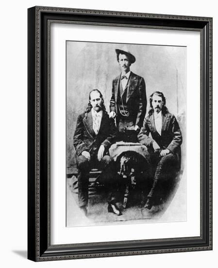 Wild Bill' Hickok, 'Texas Jack' Omohundro and 'Buffalo Bill' Cody, C1870S-null-Framed Giclee Print