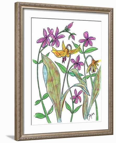 Wild Blue Phlox-Beverly Dyer-Framed Art Print