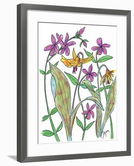 Wild Blue Phlox-Beverly Dyer-Framed Art Print